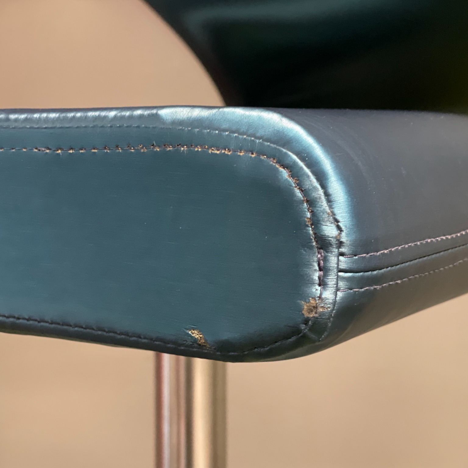 Innovation C Chair by Fredrik Mattson for Blå Station, 2000s – Blue Satin Fabric