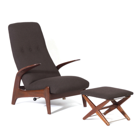 Lounge chair with Foot Stool by Rastad and Relling for Gimson & Slater, 1960s – Rock ‘n Rest