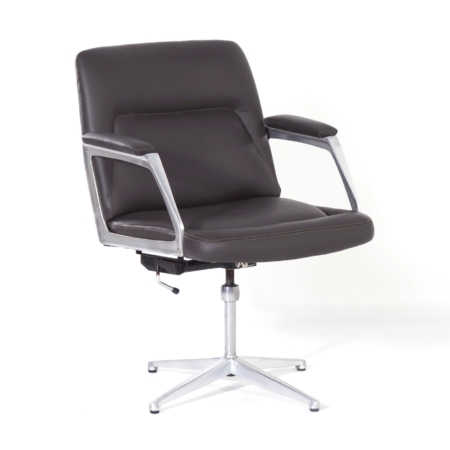 Office Chair by Theo Tempelman for AP Originals, 1970s - Reupholstered with Leather.
