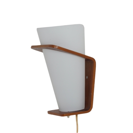 Teak Wall Lamp NX 41 by Louis Kalff for Philips, 1960s