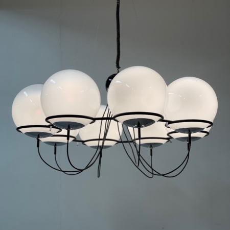 Saturnus Chandelier with Morning Mists by Raak, 1970s &#8211; 120 cm