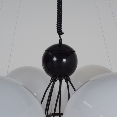 Saturnus Chandelier with Morning Mists by Raak, 1970s &#8211; 120 cm