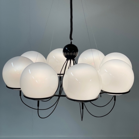 Saturnus Chandelier with Morning Mists by Raak, 1970s &#8211; 120 cm