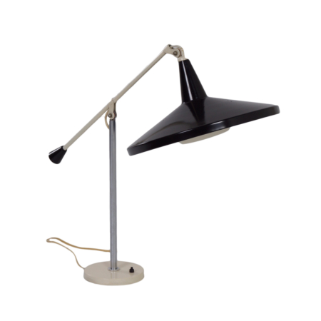 Panama Desk lamp 5350 by Wim Rietveld for Gispen, 1956 – Black