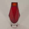 Red Murano Sommerso Vase by Luigi Mandruzzato, 1960s &#8211; 30 cm