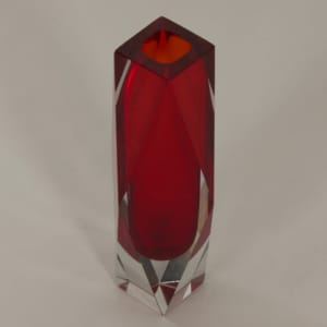 Red Murano Sommerso Vase by Luigi Mandruzzato, 1960s &#8211; 30 cm