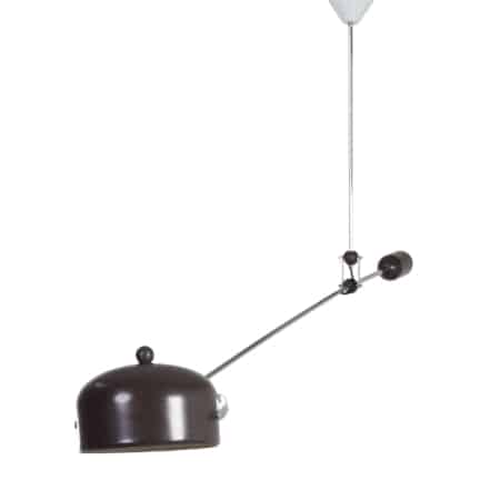 Brown Counterbalance Lamp by J.J.M. Hoogervorst for Anvia in 1960s