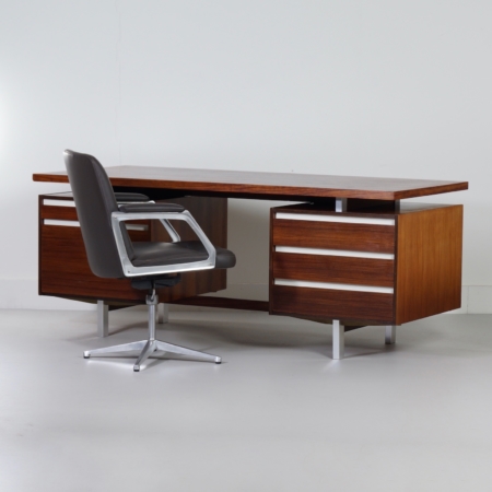 Rosewood Executive Desk by Kho Liang Ie for Fristho, 1956