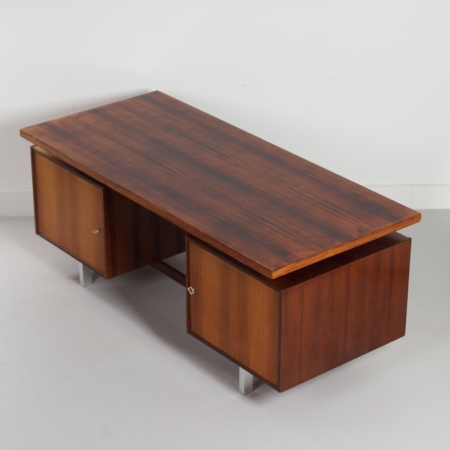 Rosewood Executive Desk by Kho Liang Ie for Fristho, 1956