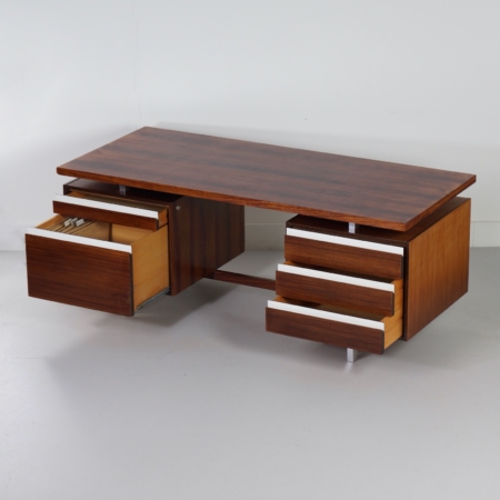 Rosewood Executive Desk by Kho Liang Ie for Fristho, 1956