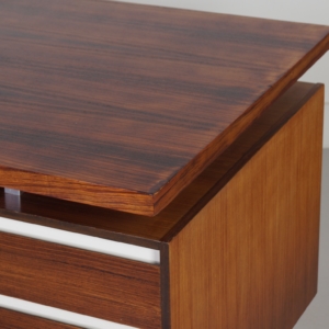 Rosewood Executive Desk by Kho Liang Ie for Fristho, 1956