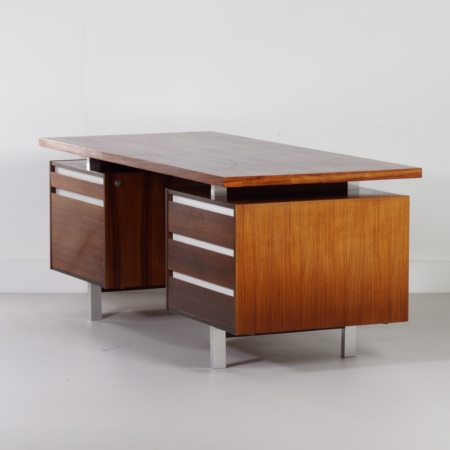 Rosewood Executive Desk by Kho Liang Ie for Fristho, 1956