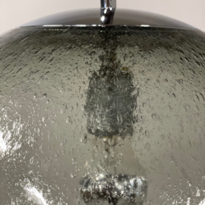 Pair Hanging Lamps in Bubble Glass by Peill &#038; Putzler, 1970s