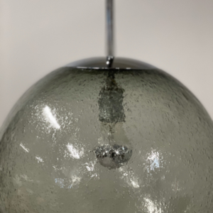 Pair Hanging Lamps in Bubble Glass by Peill &#038; Putzler, 1970s