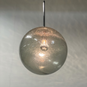 Pair Hanging Lamps in Bubble Glass by Peill &#038; Putzler, 1970s