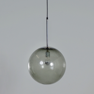 Pair Hanging Lamps in Bubble Glass by Peill &#038; Putzler, 1970s