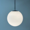 Pair of Satin Glass Pendants by Peill &#038; Putzler, 1970s