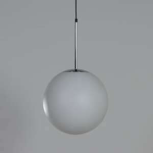 Pair of Satin Glass Pendants by Peill &#038; Putzler, 1970s