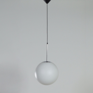 Pair of Satin Glass Pendants by Peill &#038; Putzler, 1970s