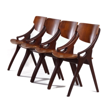 Teak Dining Chairs by Hovmand Olsen for Mogens Kold, 1960s - Set of 4