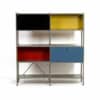Model 663 Cabinet by Wim Rietveld for Gispen, 1950s (2) – Red, Yellow, Black