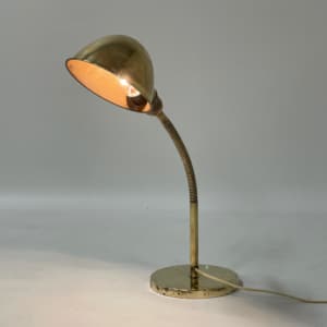 Bronzed Copper Desk Lamp Model No. 15 by H. Busquet for Hala, 1930s