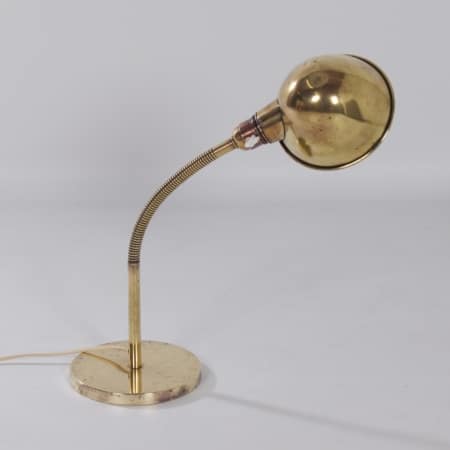 Bronzed Copper Desk Lamp Model No. 15 by H. Busquet for Hala, 1930s