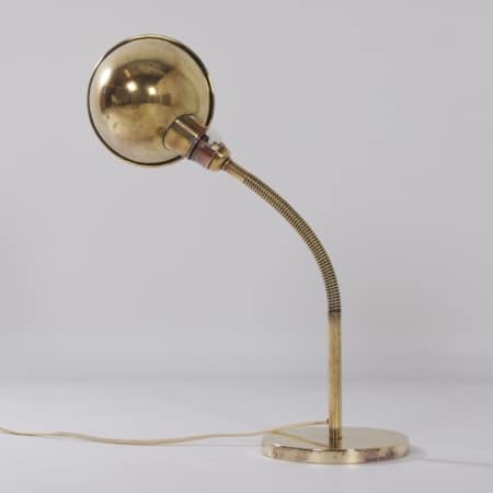 Bronzed Copper Desk Lamp Model No. 15 by H. Busquet for Hala, 1930s