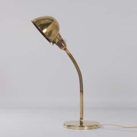 Bronzed Copper Desk Lamp Model No. 15 by H. Busquet for Hala, 1930s