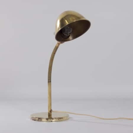 Bronzed Copper Desk Lamp Model No. 15 by H. Busquet for Hala, 1930s