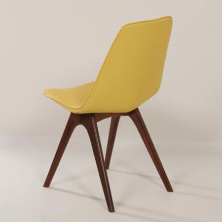 Yellow Teak Dining Chairs by Van Os, 1950s &#8211; Set of 4