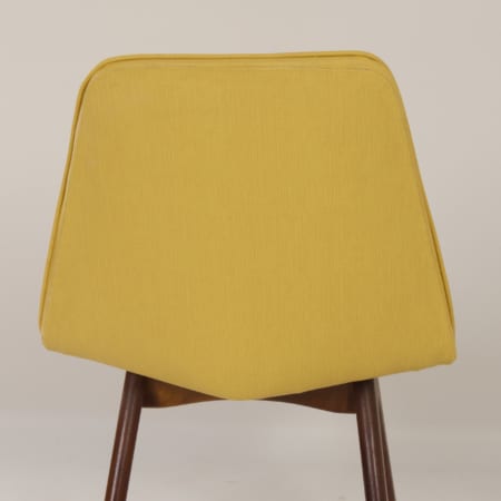 Yellow Teak Dining Chairs by Van Os, 1950s &#8211; Set of 4