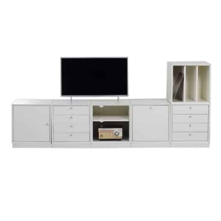 Modular Storage Cubes Cabinet, 1970s - 6 White Cabinets