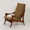 Organic Teak Easy Chair with High Back by The Ster, 1960s