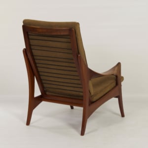 Organic Teak Easy Chair with High Back by The Ster, 1960s
