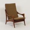 Organic Teak Easy Chair with High Back by The Ster, 1960s