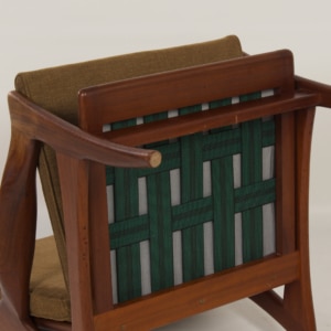 Organic Teak Easy Chair with High Back by The Ster, 1960s