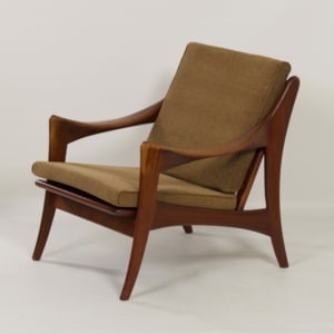 Organic Teak Easy Chair with Low Back by De Ster, 1960s