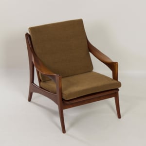 Organic Teak Easy Chair with Low Back by De Ster, 1960s
