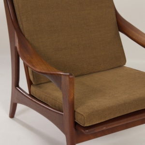 Organic Teak Easy Chair with Low Back by De Ster, 1960s