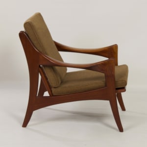 Organic Teak Easy Chair with Low Back by De Ster, 1960s