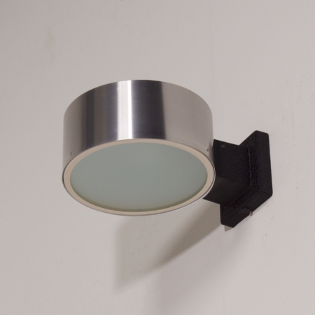 Raak wall lamp model C-1506 in Aluminum and Glass, 1960s