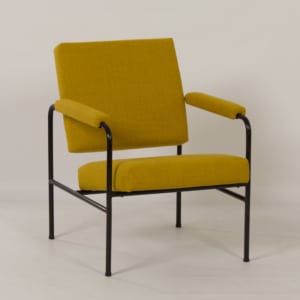 Yellow G 3015 Chair by W.H. Gispen for Riemersma, 1960s