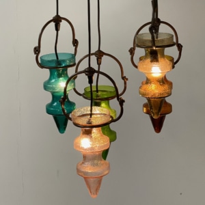 Stalactite Pendant Lamp by Nanny Still for Massive &#038; Val Saint Lambert, 1960s
