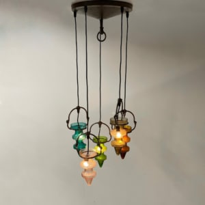 Stalactite Pendant Lamp by Nanny Still for Massive &#038; Val Saint Lambert, 1960s