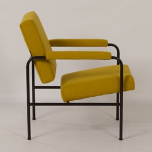Yellow G 3015 Chair by W.H. Gispen for Riemersma, 1960s