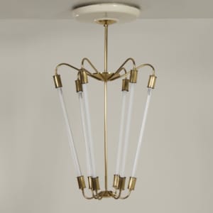 Bauhaus TL Pendant KH 620 in Brass by the Technische Unie, 1950s