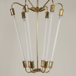 Bauhaus TL Pendant KH 620 in Brass by the Technische Unie, 1950s