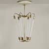 Bauhaus TL Pendant KH 620 in Brass by the Technische Unie, 1950s