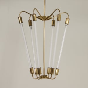 Bauhaus TL Pendant KH 620 in Brass by the Technische Unie, 1950s